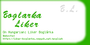 boglarka liker business card