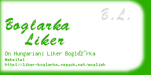 boglarka liker business card